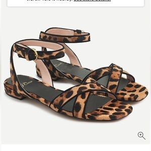 BNWOT ANIMAL print J.Crew sandals - never worn! Pristine condition. Sold out